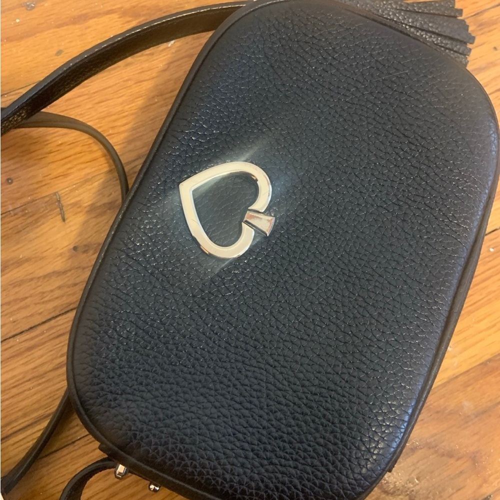 kate spade Black Leather Crossbody Bag